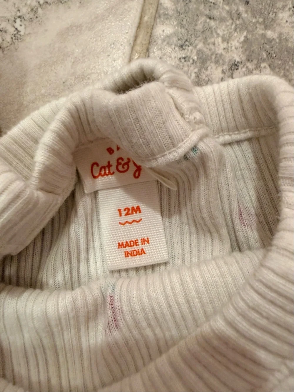 Cat & Jack ribbed white